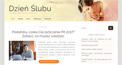 Desktop Screenshot of dzienslubu.com.pl