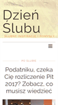 Mobile Screenshot of dzienslubu.com.pl