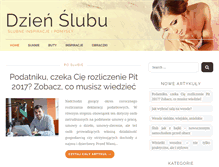 Tablet Screenshot of dzienslubu.com.pl